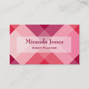 Carte De Visite Mi-siècle mega plaid - rose et vin