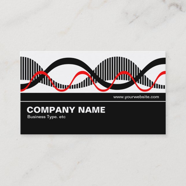 Carte De Visite Mi-V2 - Vagues sonores (Devant)