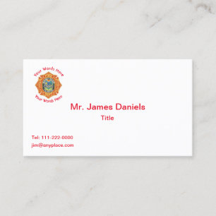 Carte De Visite Miami Dade Fire Department Emblem Business Card