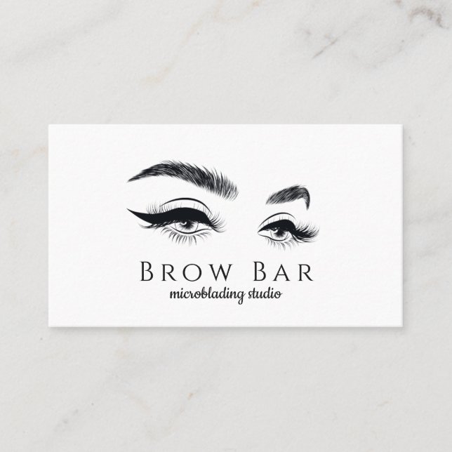 Carte De Visite Microblading & Eyelash Extensions (Devant)