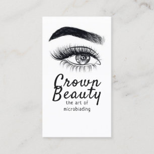 Carte De Visite Microblading Moderne , Sourcils,  Maquillage Perma