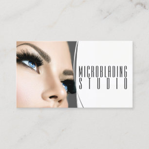 Carte De Visite Microblading Moderne , Sourcils, Maquillage Perma