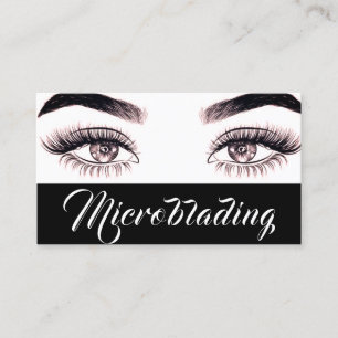 Carte De Visite Microblading Moderne , Sourcils, Maquillage Perma