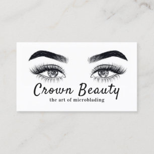 Carte De Visite Microblading Moderne , Sourcils, Maquillage Perma