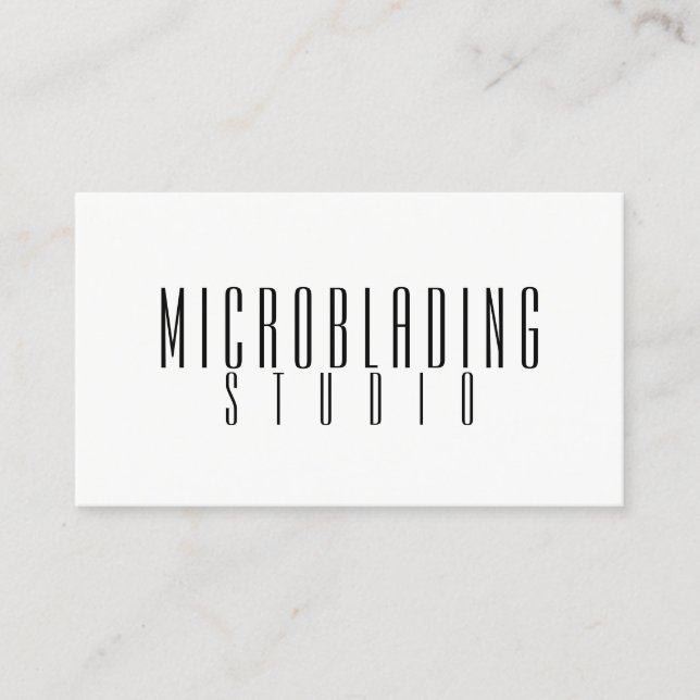 Carte De Visite Microblading Moderne , Sourcils,  Maquillage Perma (Devant)
