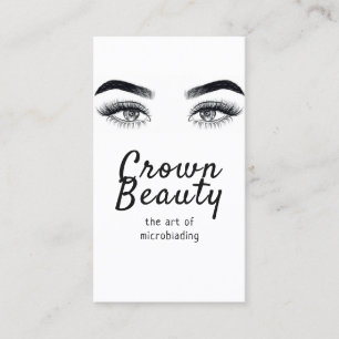 Carte De Visite Microblading Moderne , Sourcils, Maquillage Perma