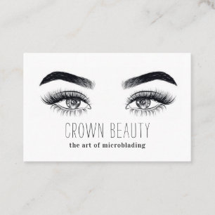 Carte De Visite Microblading Moderne , Sourcils, Maquillage Perma