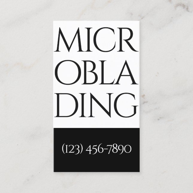 Carte De Visite Microblading Moderne , Sourcils,  Maquillage Perma (Devant)