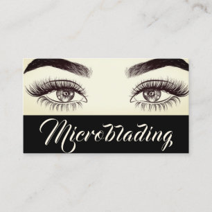 Carte De Visite Microblading Moderne , Sourcils,  Maquillage Perma