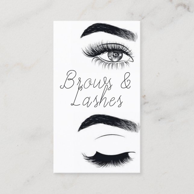Carte De Visite Microblading Moderne , Sourcils,  Maquillage Perma (Devant)