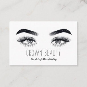 Carte De Visite Microblading Moderne , Sourcils, Maquillage Perman