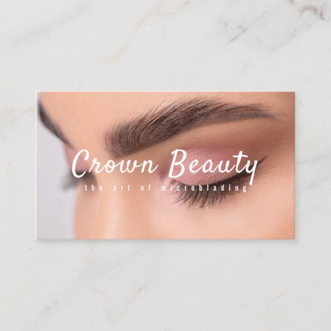 Carte De Visite Microblading Moderne , Sourcils, Maquillage Perman (Devant)