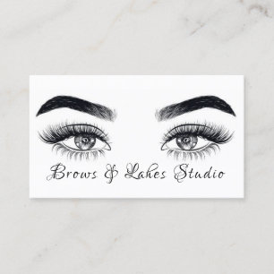 Carte De Visite Microblading moderne, sourcils, maquillage permane