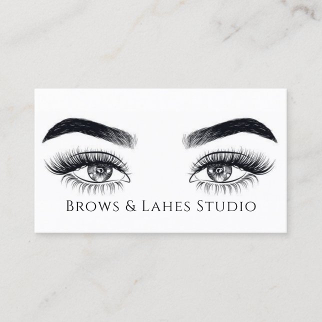 Carte De Visite Microblading moderne, sourcils, maquillage permane (Devant)