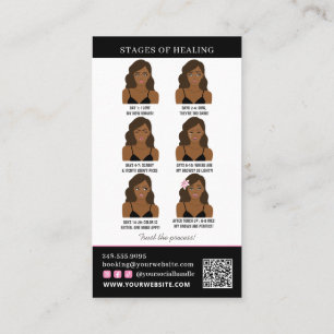 Carte De Visite Microblading post-soins et rappel de rendez-vous