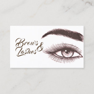 Carte De Visite Microblading, sourcils, cils, cils, maquillage per