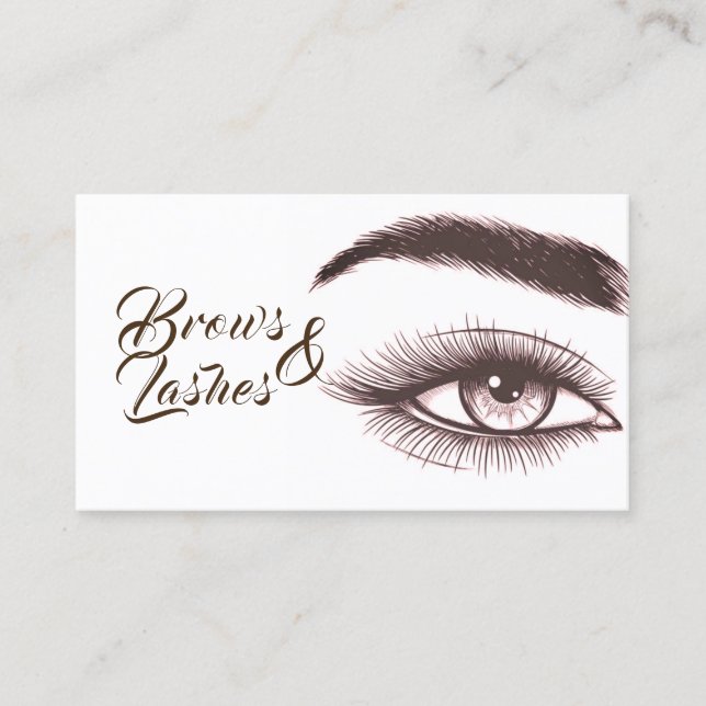 Carte De Visite Microblading, sourcils, cils, cils, maquillage per (Devant)