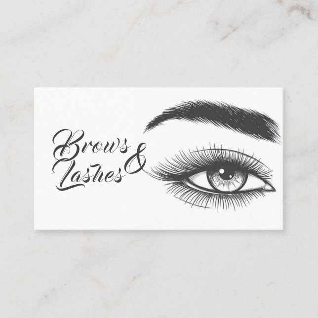 Carte De Visite Microblading, Sourcils, Cils, Maquillage Permanent (Devant)