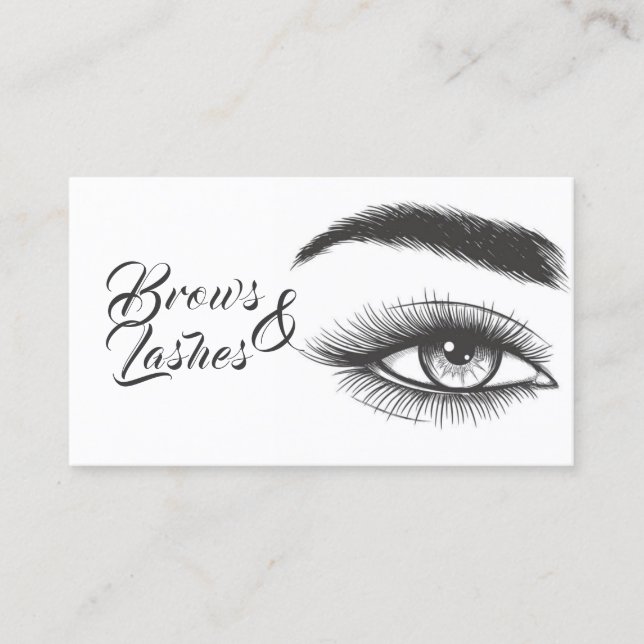 Carte De Visite Microblading, Sourcils, Cils, Maquillage Permanent (Devant)