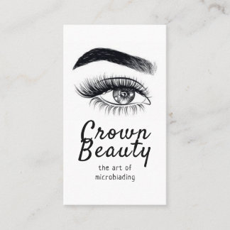 Carte De Visite Microblading, Sourcils, Maquillage Permanent