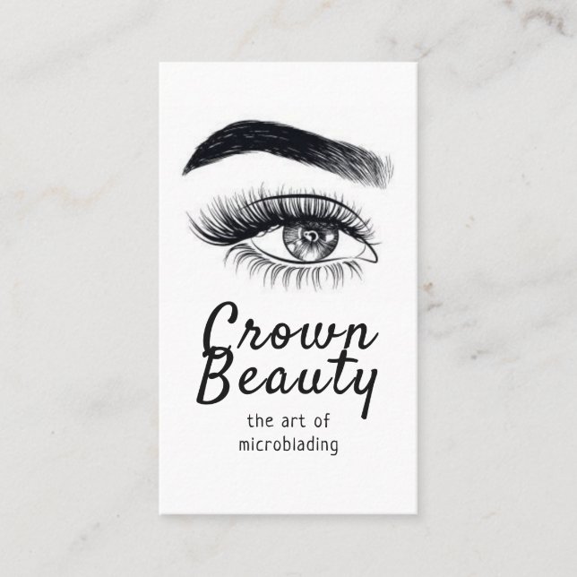 Carte De Visite Microblading, Sourcils, Maquillage Permanent (Devant)