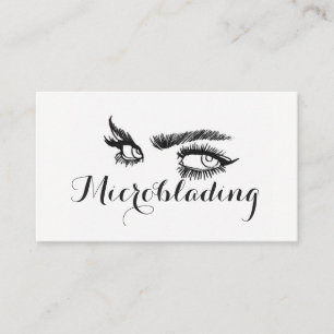 Carte De Visite Microblading , Sourcils, Tatouage, Maquillage Perm