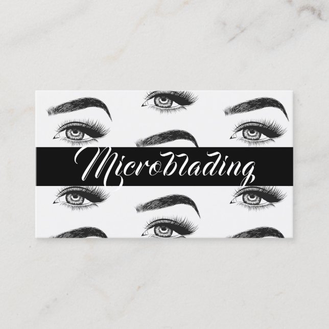 Carte De Visite Microblading , Sourcils, Tatouage, Maquillage Perm (Devant)