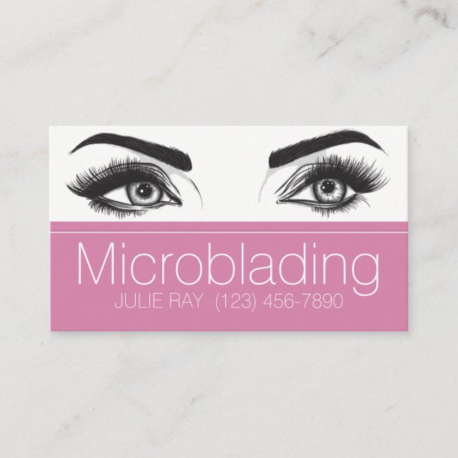 Carte De Visite Microblading , Sourcils, Tatouage, Maquillage Perm (Devant)