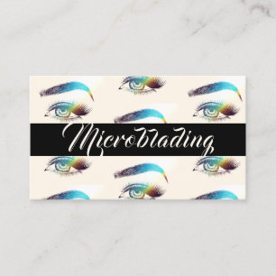 Carte De Visite Microblading , Sourcils, Tatouage, Maquillage Perm
