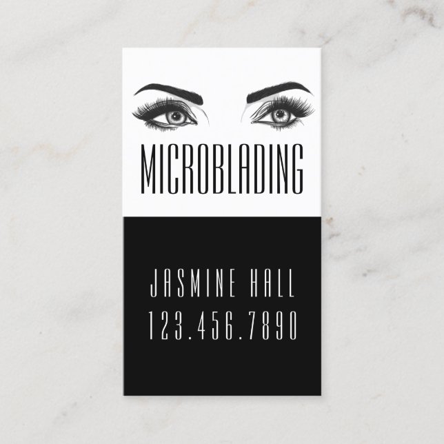 Carte De Visite Microblading , Sourcils, Tatouage, Maquillage Perm (Devant)
