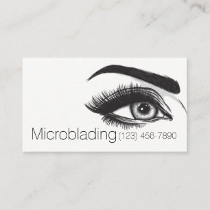 Carte De Visite Microblading , Sourcils, Tatouage, Maquillage Perm