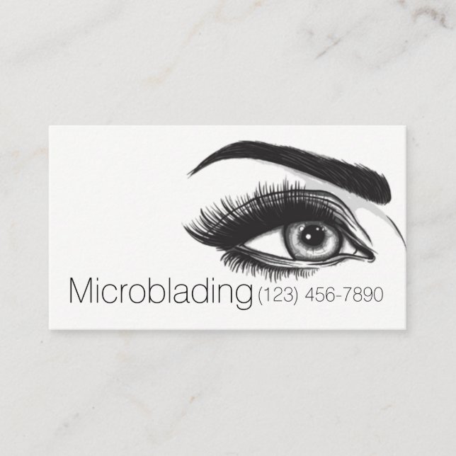 Carte De Visite Microblading , Sourcils, Tatouage, Maquillage Perm (Devant)