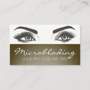 Carte De Visite Microblading , Sourcils, Tatouage, Maquillage Perm