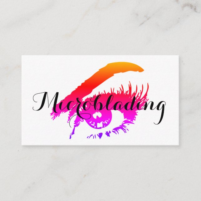 Carte De Visite Microblading , Sourcils, Tatouage, Maquillage Perm (Devant)