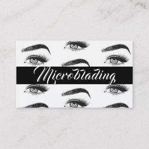 Carte De Visite Microblading, sourcils, tatouage, Maquillage perma