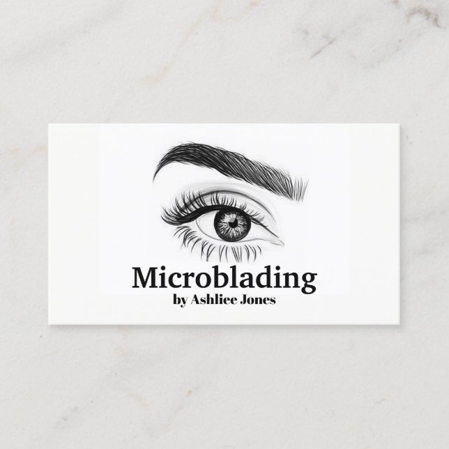 Carte De Visite Microblading, sourcils, tatouage, Maquillage perma (Devant)