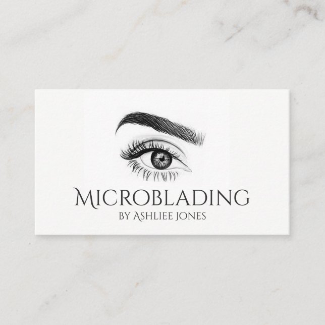 Carte De Visite Microblading, sourcils, tatouage, Maquillage perma (Devant)