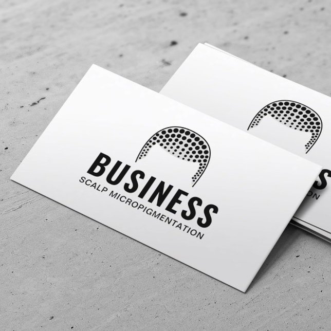 Carte De Visite Micropigmentation de tatouage cheveux professionne (Créateur téléchargé)