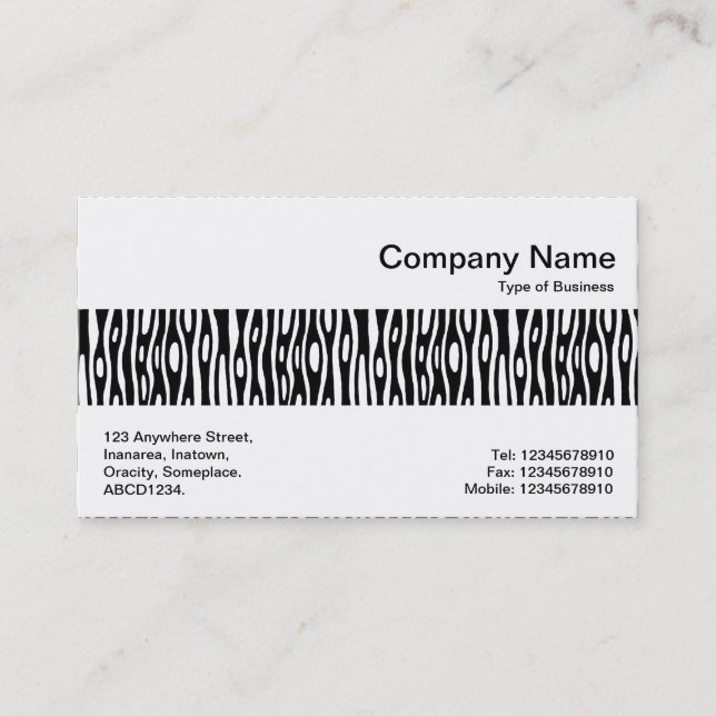 Carte De Visite Middle Band - Abstrait 280314 (Devant)