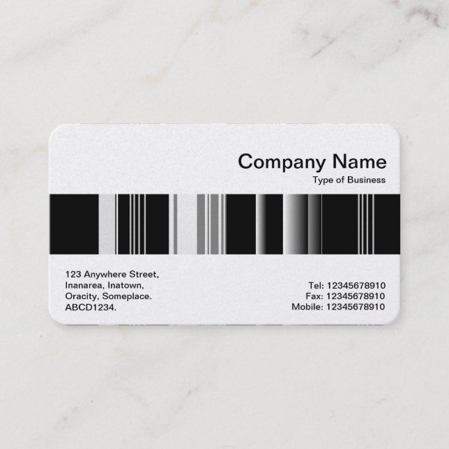 Carte De Visite Middle Band - Codex 02 (Platine) (Devant)