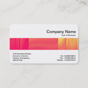 Carte De Visite Middle Band - Electric Peach