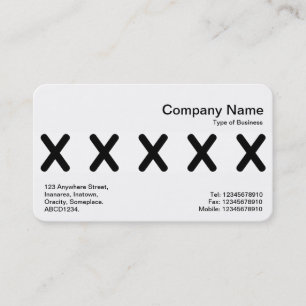 Carte De Visite Middle Band - Five X becomes