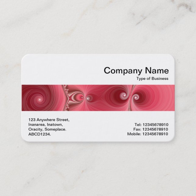 Carte De Visite Middle Band - Fractal 03 (Devant)