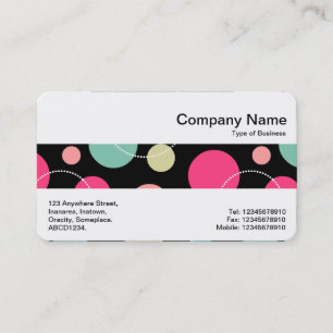 Carte De Visite Middle Band - Spots and Circles 150816
