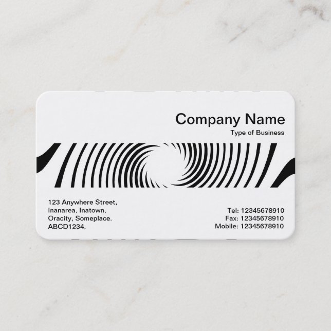 Carte De Visite Middle Band - Vortex (Devant)