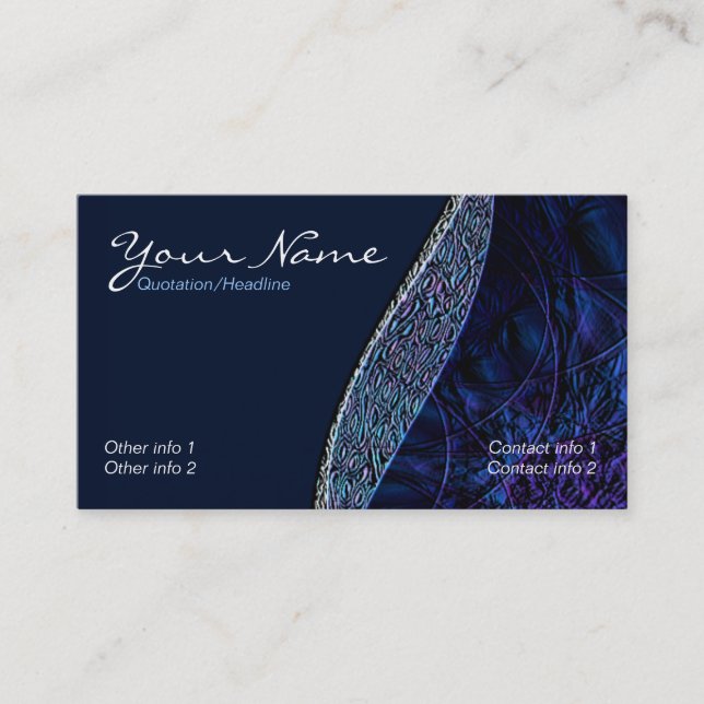 Carte de visite Midnight Bluez (Devant)
