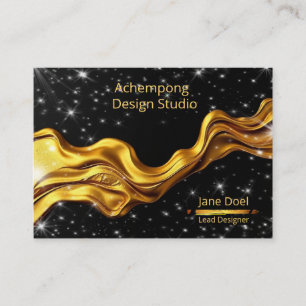 Carte De Visite Midnight Star Gold – Marque Céleste