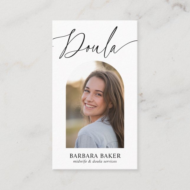 Carte De Visite Midwife Birth Postpartum  Doula Photo QR CODE  (Devant)