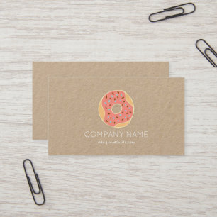Carte de visite mignon de bonbons à boulangerie d