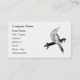 Carte de visite mignon de Cockatiel